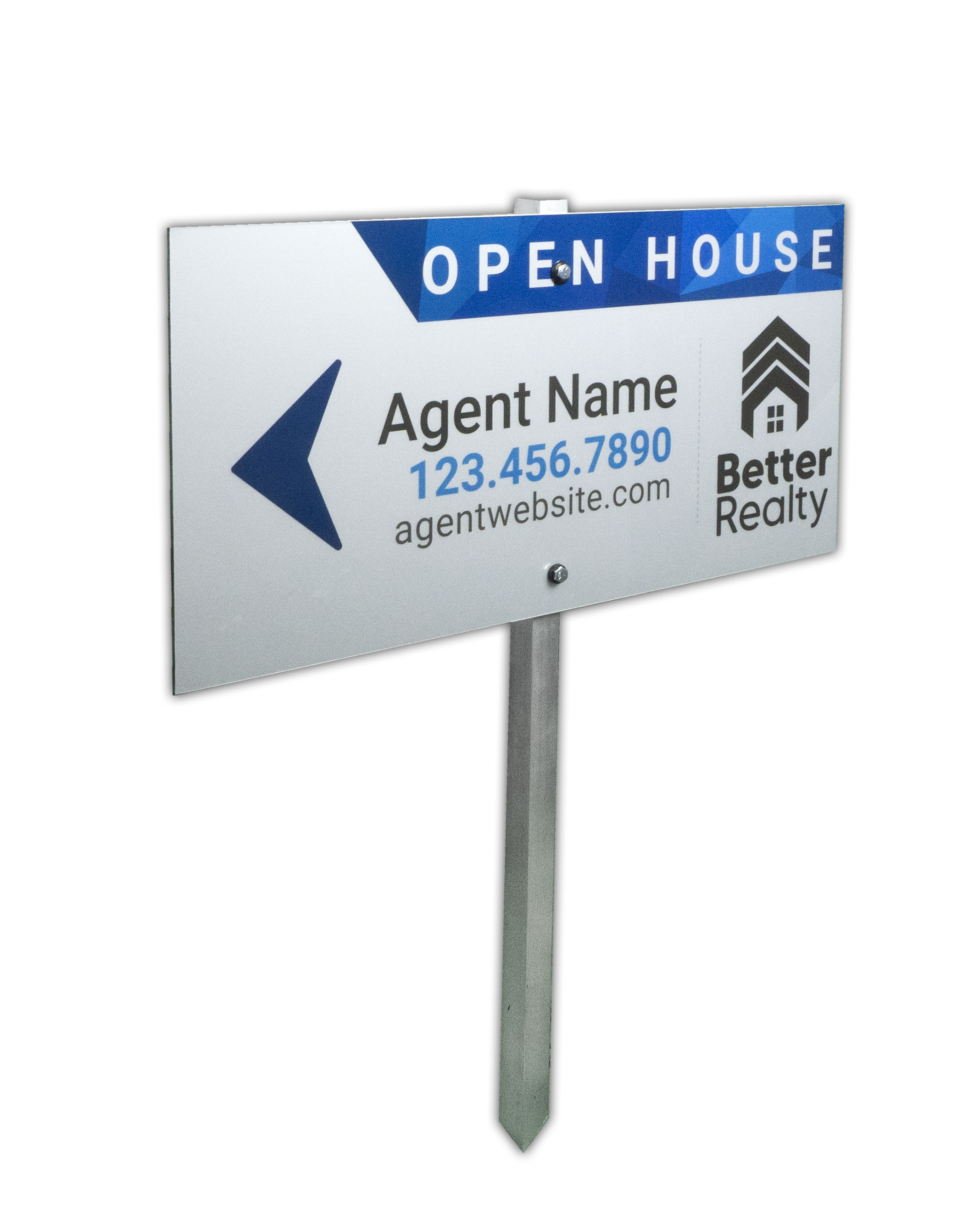 real estate directional arrow signs