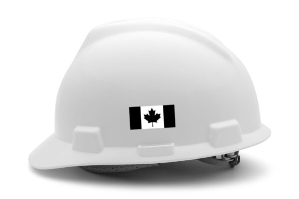 Canada flag BLACK