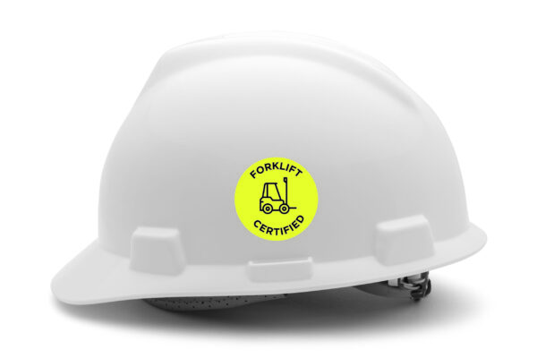 Forklift certified YELLOW